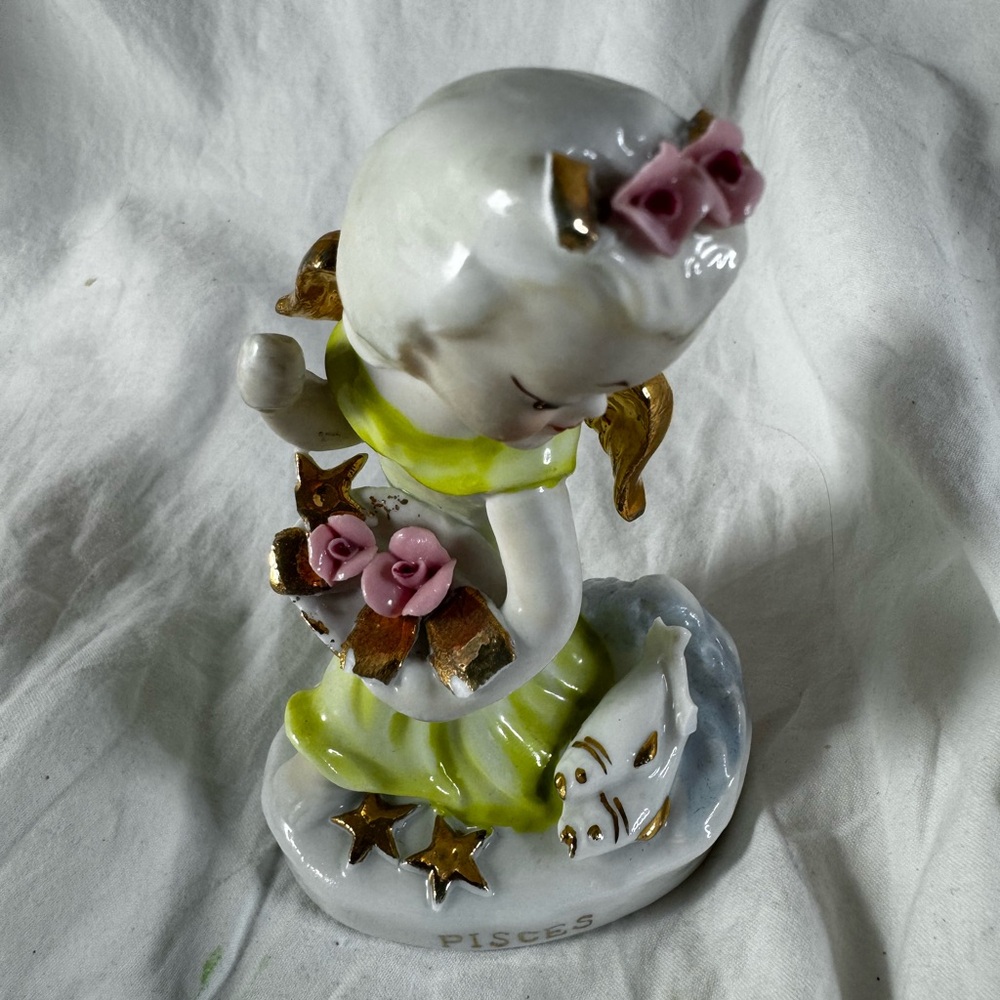 vintage Lefton Pisces Angel figurine